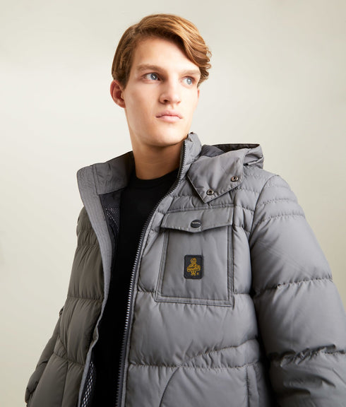 Piumino corto BENSON Jkt Uomo Grigio medio Refrigiwear- Francavilla Moda